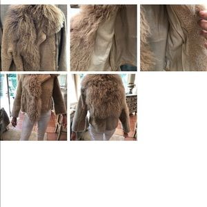 Opening Ceremony Lamb Fur Jacket